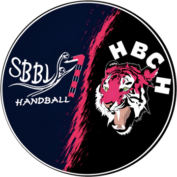 Logo de l'entente : SBBL Handball de Béthune et la tête de tigre du HBCH